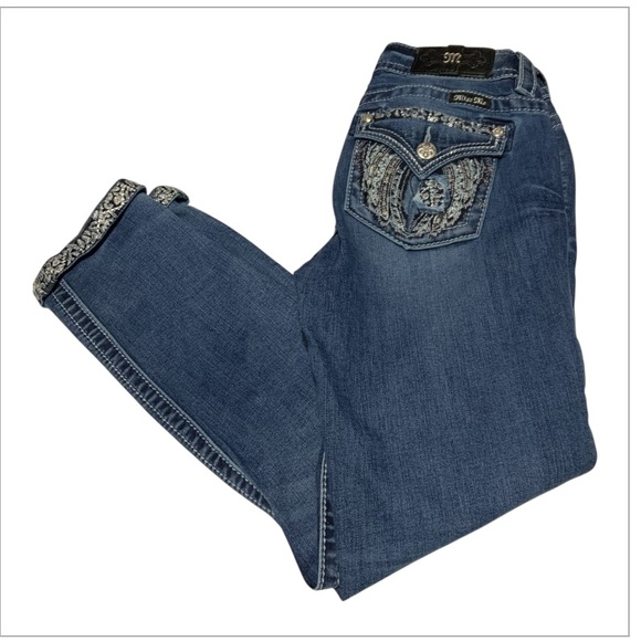 Miss Me Ankle Skinny Signature Jeans with Embellished Back size 27 - Picture 4 of 10